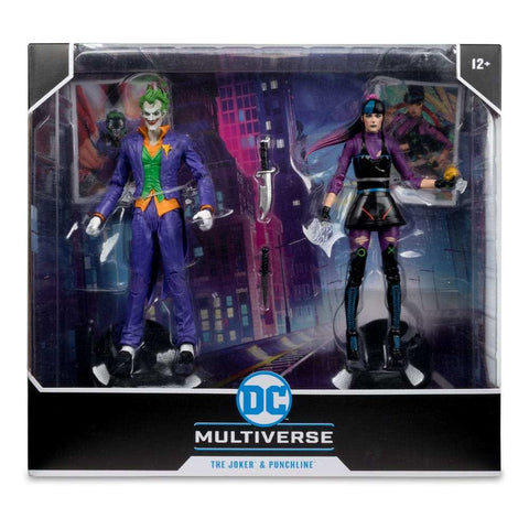 DC Multiverse 2er-Pack The Joker & Punchline 18 cm