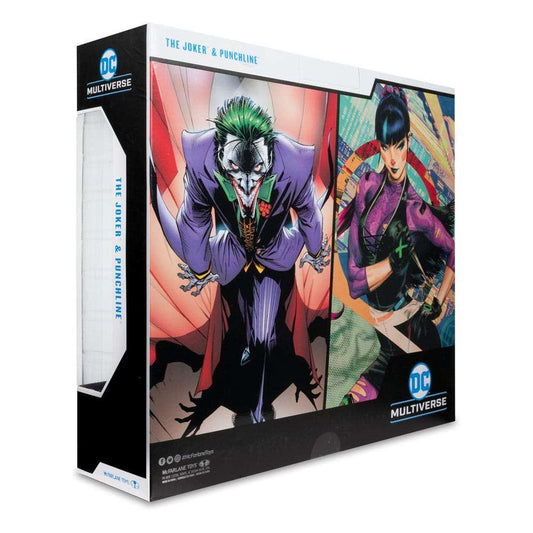 DC Multiverse 2er-Pack The Joker & Punchline 18 cm