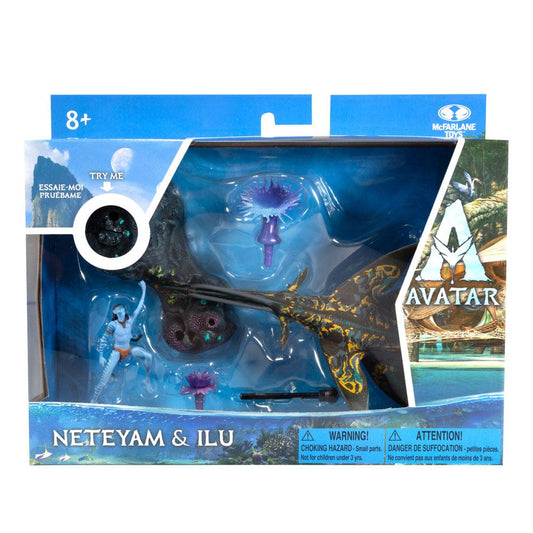 Avatar: The Way of Water Deluxe Medium Actionfiguren Neteyam & Ilu