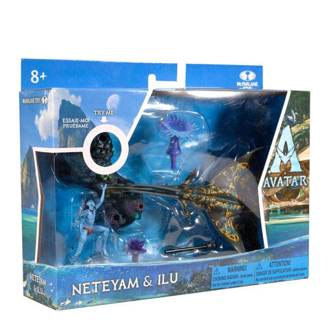 Avatar: The Way of Water Deluxe Medium Actionfiguren Neteyam & Ilu