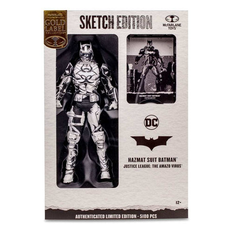 DC Multiverse Actionfigur Hazmat Suit Batman (Line Art) (Gold Label) 18 cm Sketch Edition