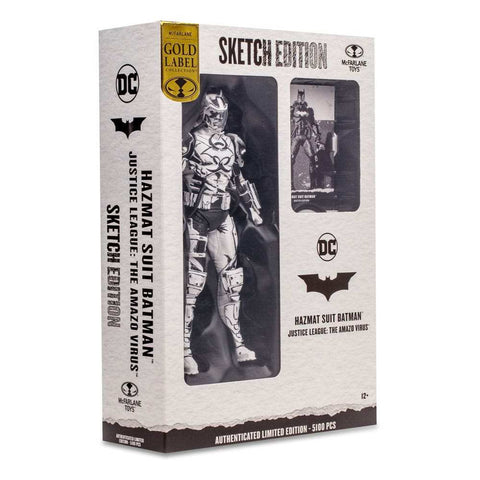 DC Multiverse Actionfigur Hazmat Suit Batman (Line Art) (Gold Label) 18 cm Sketch Edition