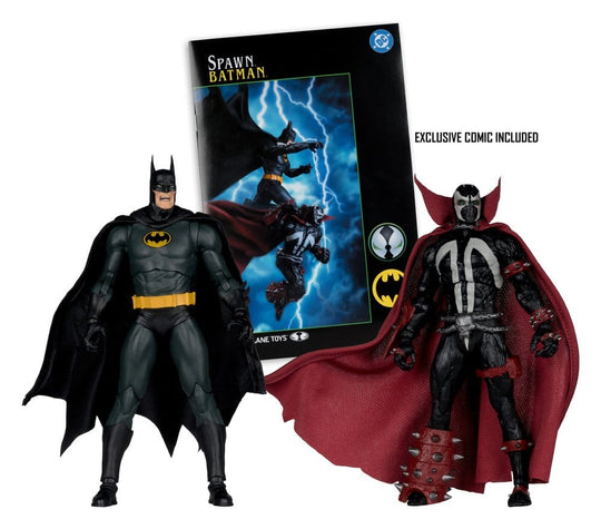 DC Multiverse McFarlane Collector Edition Actionfiguren 2er-Pack Batman & Spawn (Gold Label) 18 cm