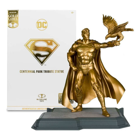 DC Multiverse Superman (Centennial Park Tribute Statue) Gold Label 18 cm