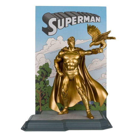 DC Multiverse Superman (Centennial Park Tribute Statue) Gold Label 18 cm