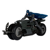 The Flash DC Multiverse Fahrzeug Batcycle with Batman
