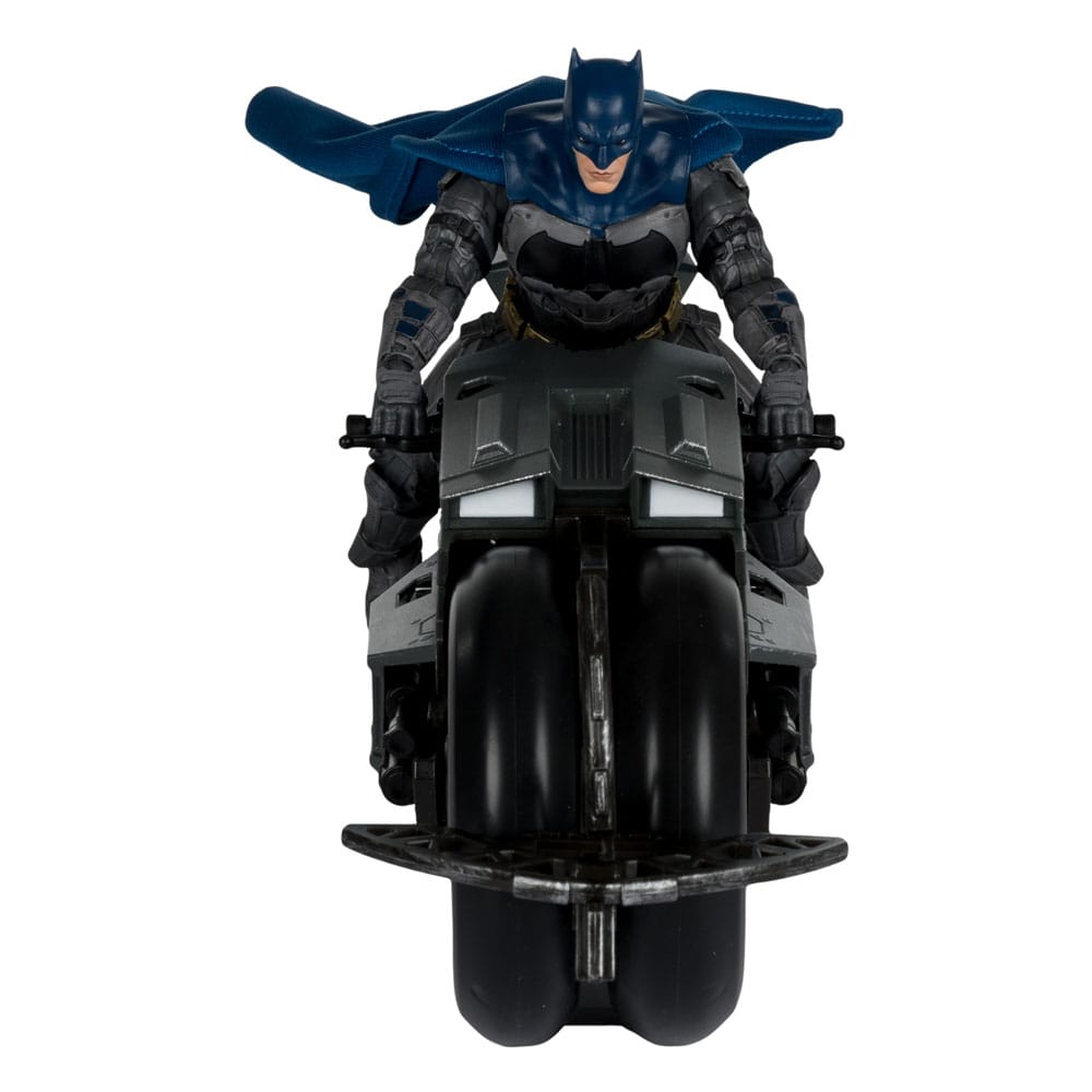 The Flash DC Multiverse Fahrzeug Batcycle with Batman
