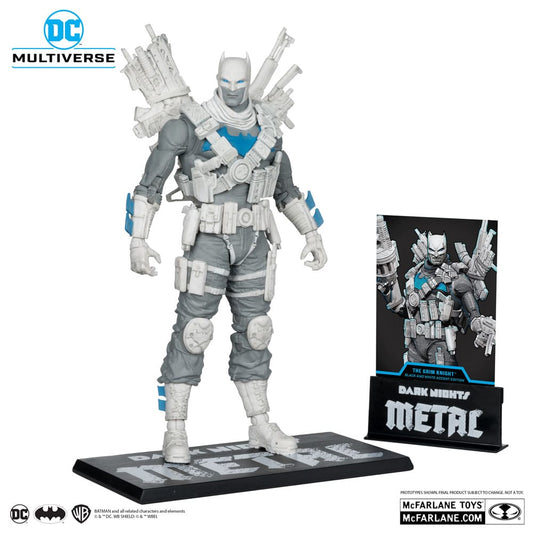 DC Multiverse Actionfigur The Grim Knight (Dark Nights Metal) (Black & White Accent Edition) (Gold Label) 18 cm