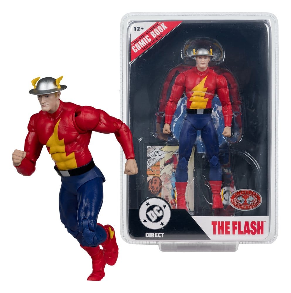 DC Direct Page Punchers Actionfigur The Flash Jay Garrick (The Flash #123) (Red Platinum Edition) 18 cm