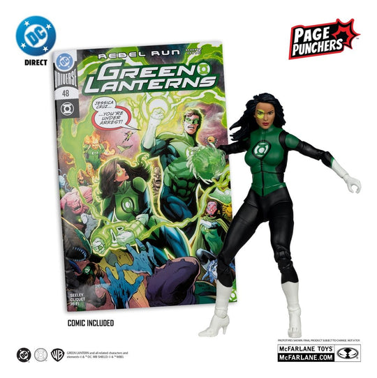 DC Direct Page Punchers Actionfigur Jessica Cruz (Green Lanterns # 48) (Red Platinum Edition) 18 cm