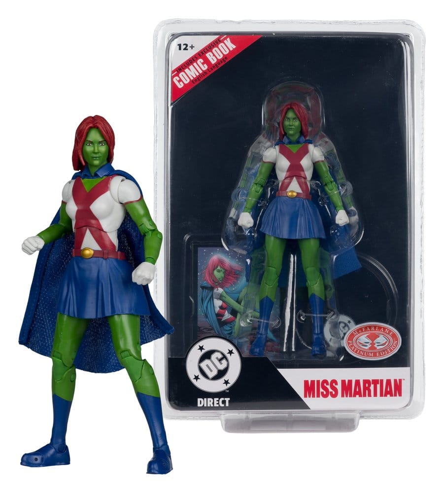 DC Direct Page Punchers Actionfigur Miss Martian (Teen Titans #41) (Red Platinum Edition) 17 cm