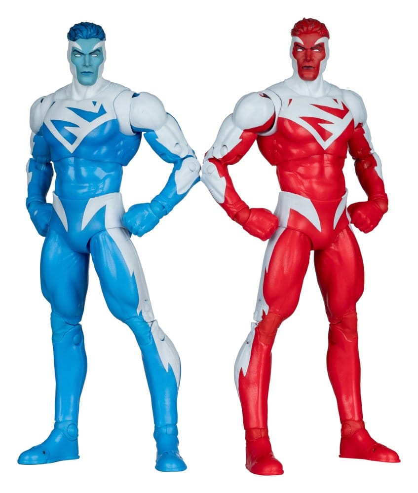 DC Multiverse Actionfiguren 2er-Pack Superman Blue vs. Superman Red (Gold Label) 18 cm