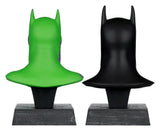 Batman DC Direct Mini-Replik 1/3 2er-Pack Batman Masken Hush & Knightfall (Jokerized) (Gold Label) 18 cm