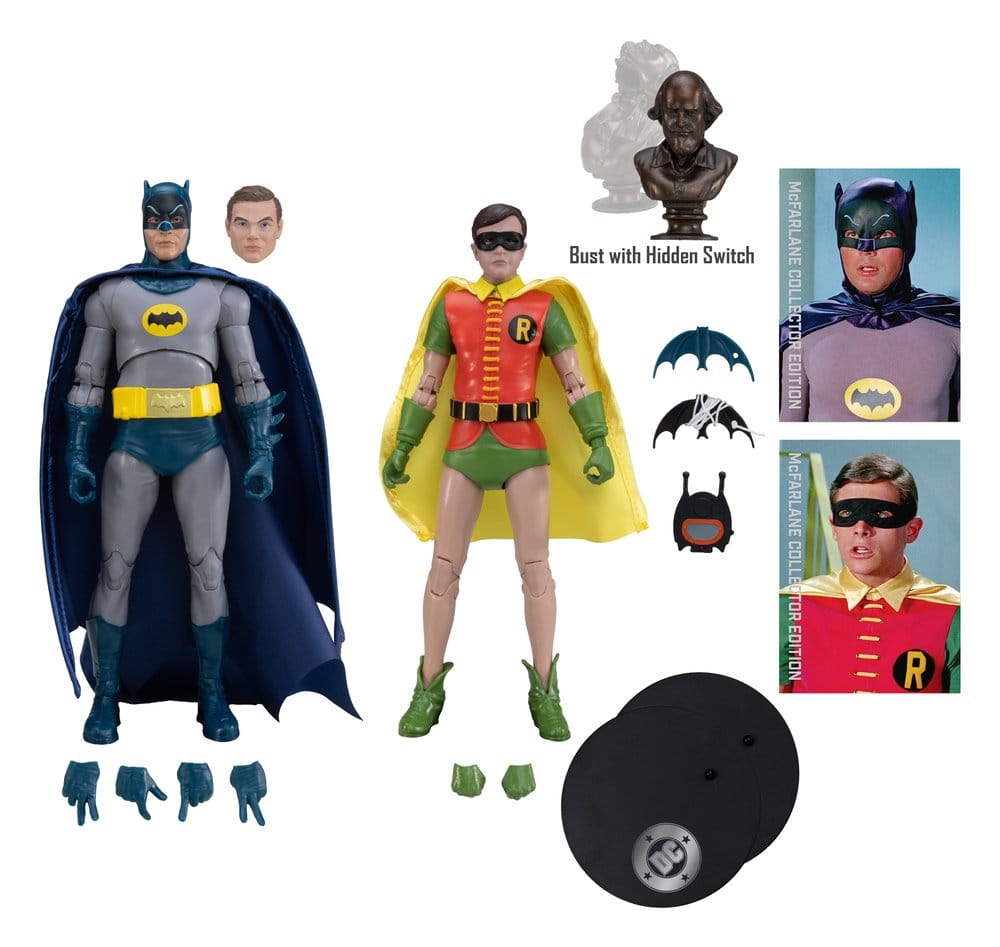 Batman Classic TV Series DC Multiverse McFarlane Collector Edition Actionfiguren 2er-Pack Batman und Robin 18 cm