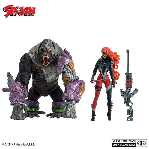 Spawn Actionfiguren 2er-Pack She Spawn & Cygor (Gold Label) 18 cm - Smalltinytoystore