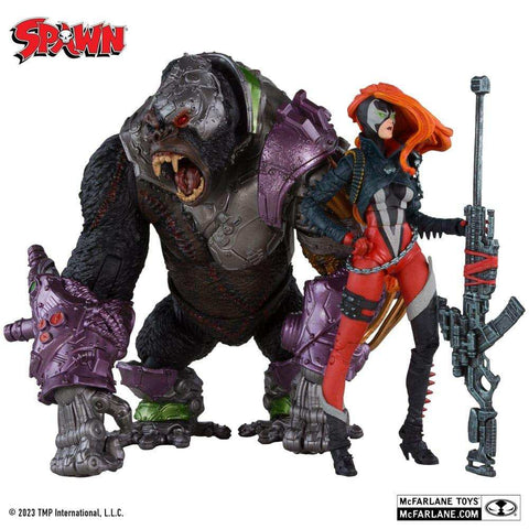 Spawn Actionfiguren 2er-Pack She Spawn & Cygor (Gold Label) 18 cm - Smalltinytoystore