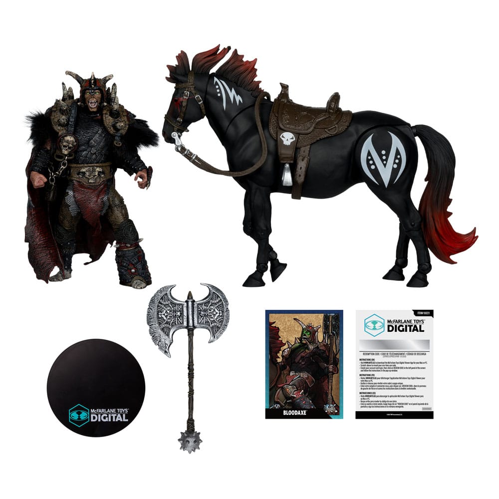 Spawn Action Figur 2er-Set Bloodaxe with Horse (Spawn: The Dark Ages) 18 cm