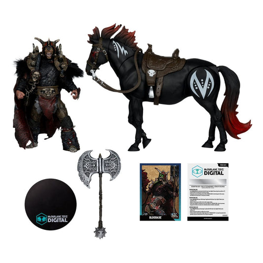 Spawn Action Figur 2er-Set Bloodaxe with Horse (Spawn: The Dark Ages) 18 cm