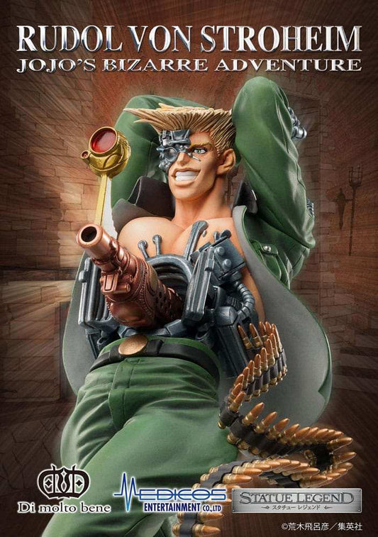 JoJo's Bizarre Adventure Part 2 : Battle Tendency Statue Legend PVC Statue Rudol von Stroheim 18 cm