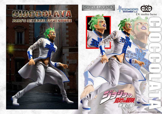 JoJo's Bizarre Adventure Part 5 Golden Wind Statue Legend PVC Statue Cioccolata 17 cm