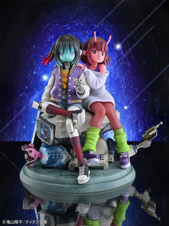 Milky Subway The Galactic Limited Express PVC Figuren 2er-Pack Chiharu & Makina 18 cm