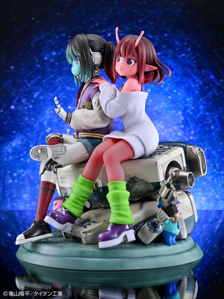 Milky Subway The Galactic Limited Express PVC Figuren 2er-Pack Chiharu & Makina 18 cm
