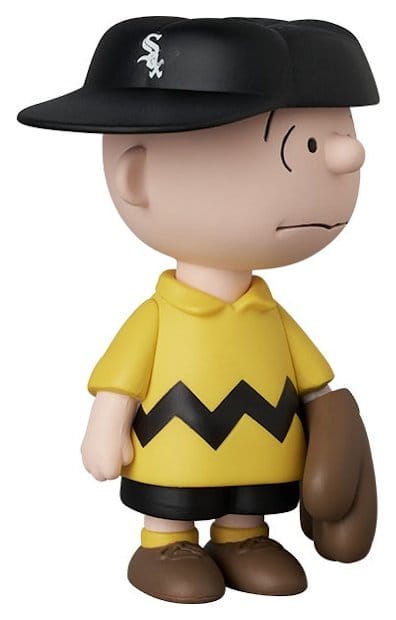 MLB × Peanuts UDF PVC Figur Chicago White Sox Charlie Brown 9 cm