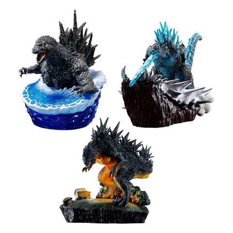 Godzilla Petitrama EX Series Sammelfiguren 3er-Pack From Zero To Minus One Set 9 cm