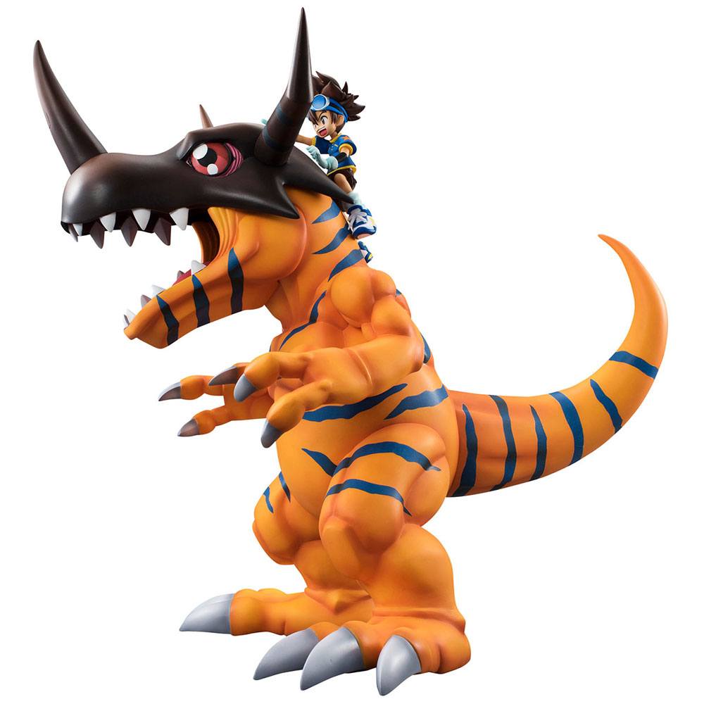 Digimon Adventure G.E.M. Serie PVC Statue Greymon & Tai 25 cm