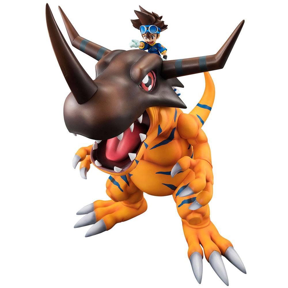 Digimon Adventure G.E.M. Serie PVC Statue Greymon & Tai 25 cm