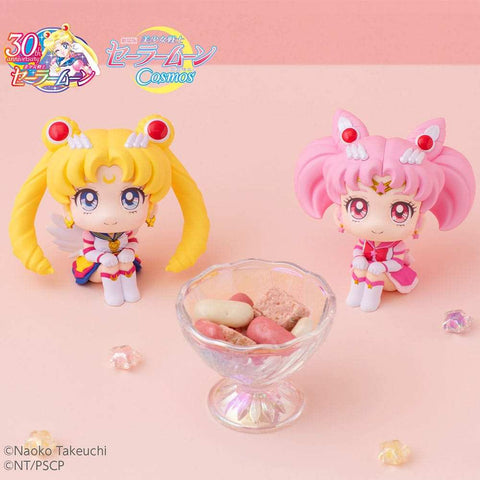 Sailor Moon Cosmos The Movie Look Look Up PVC Statuen Eternal Sailor Moon & Eternal Sailor Chibi Moon LTD Ver. 11 cm