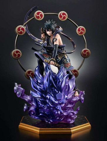 Naruto Shippuden Precious G.E.M. Series PVC Statuen Naruto Uzumaki Wind God & Sasuke Uchiha Thunder God 28 cm