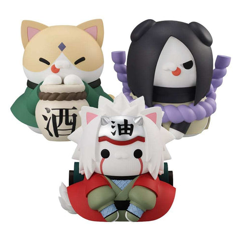 Naruto Shippuden Mega Cat Project Sammelfiguren Nyanto! The Big Nyaruto Series The Sannin Set 10 cm (With Gift)