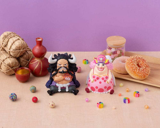 One Piece Look Up PVC Statue Kaido the Beast & Big Mom 11 cm (with Gourd & Semla)