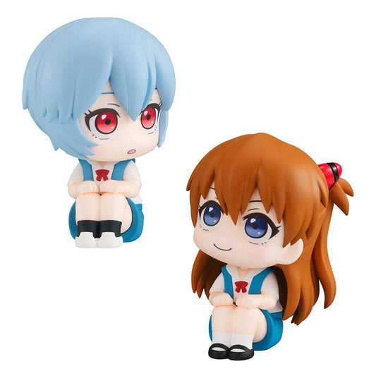 Evangelion: 3.0+1.0 Thrice Upon a Time Look Up PVC Statue Rei Ayanami & Shikinami Asuka Langley 11 cm (with gift)