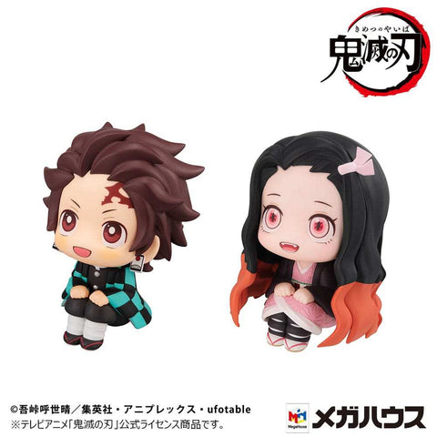 Demon Slayer: Kimetsu no Yaiba Look Up PVC Statue Tanjiro Kamado Sharp face Ver. & Nezuko Kamado Conquered the sun Ver. 11 cm (with gift)