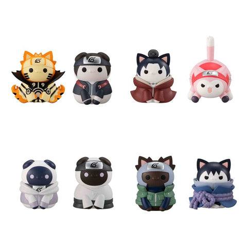 Naruto Shippuden Mega Cat Project Sammelfiguren 3 cm Nyaruto! Ver. Break out! Fourth Great Ninja War Sortiment (8)