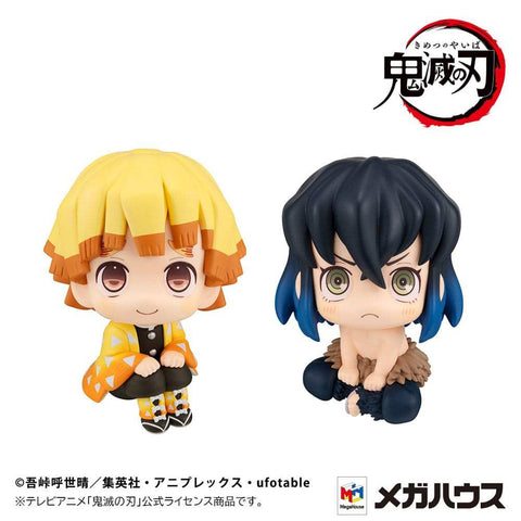 Demon Slayer: Kimetsu no Yaiba Look Up PVC Statue Zenitsu Agatsuma Smile Ver. & Inosuke Hashibira Bossy Ver. 11 cm (with gift)