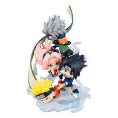 Naruto Shippuden FigUnity PVC Mini-Statue Gather here, Team 7 13 cm (with gift)