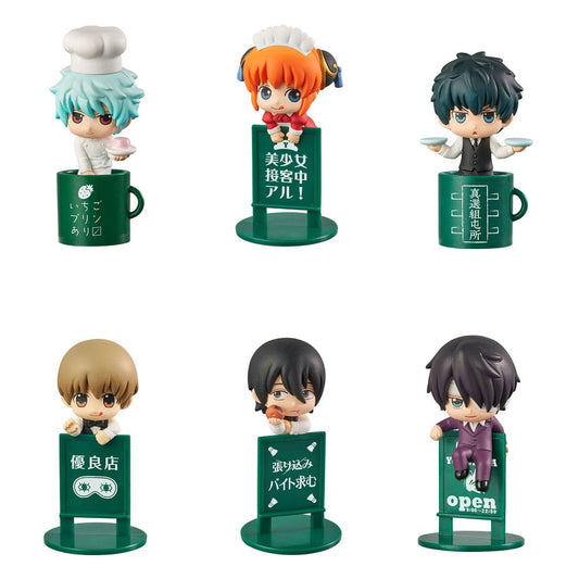 Gintama Ochatomo Series Sammelfiguren 5 cm Yorozuya Cafe Sortiment (8)