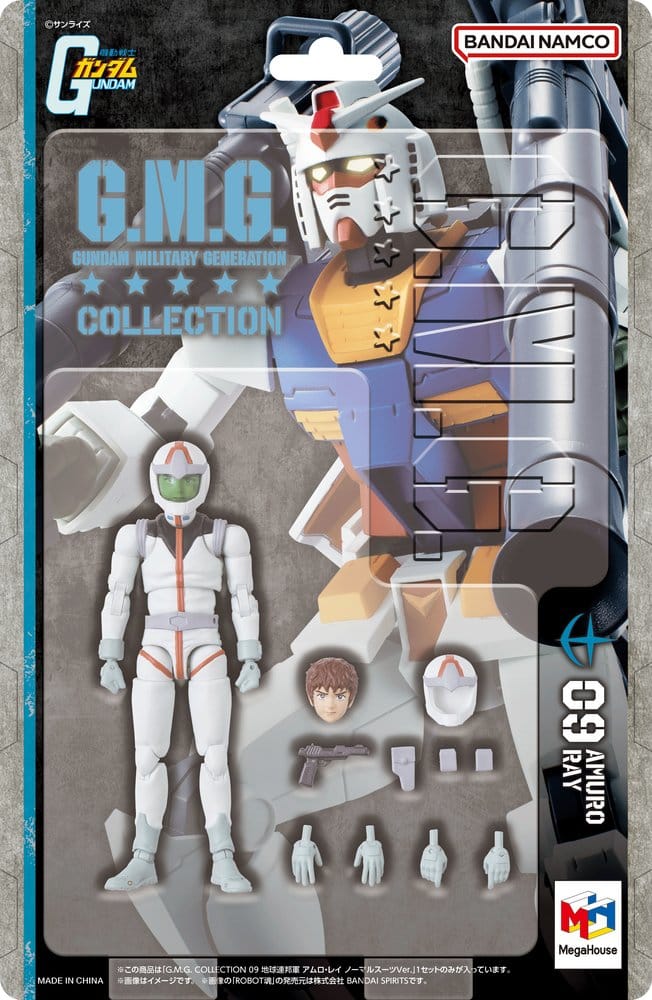 Mobile Suit Gundam G.M.G. Collection PVC Figur Earth Federation Amuro Ray Normal Suit Ver. 10 cm (Repeat)