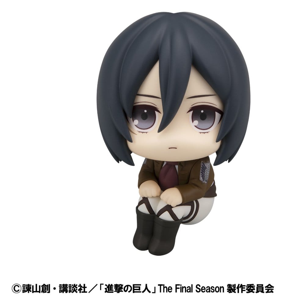 Attack on Titan Look Up PVC Statuen Levi Cleaning up Ver. & Mikasa Ackerman (with gift) 11 cm