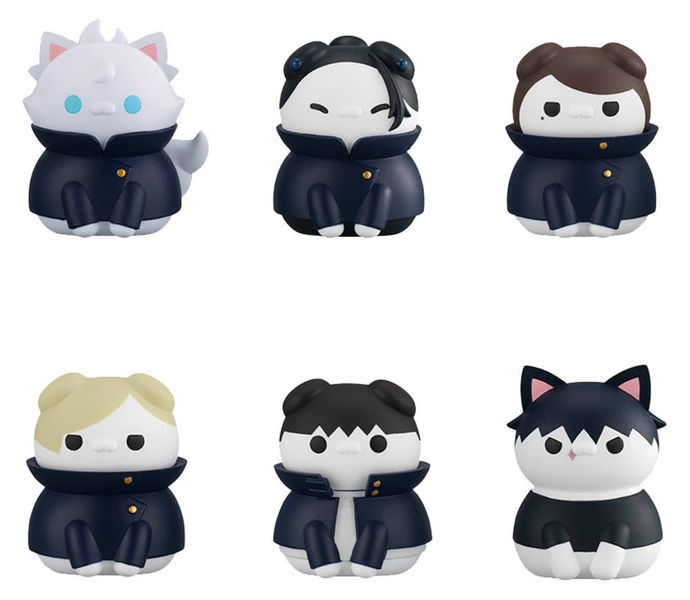 Jujutsu Kaisen Mega Cat Project Jujutsu Cats Hidden Inventory/Premature Death Ver. Minifiguren 3 cm Blind Box Display (8) (Repeat)