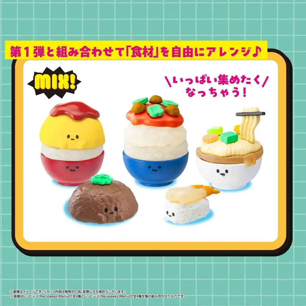 Recipeeez Sammelfiguren Menu 02 3 cm Sortiment (4)