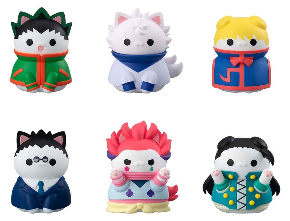 Hunter x Hunter Mega Cat Project Minifiguren Nyanter x Nyanter Hunter x Cat 3 cm Blind Box Sortiment (8)