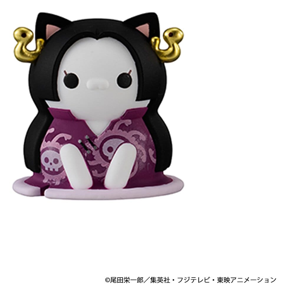 One Piece Mega Cat Project Nyan Piece Nyan! Luffy & the Seven Warlords of the Sea Minifiguren 3 cm Blind Box Display (8) (Repeat)