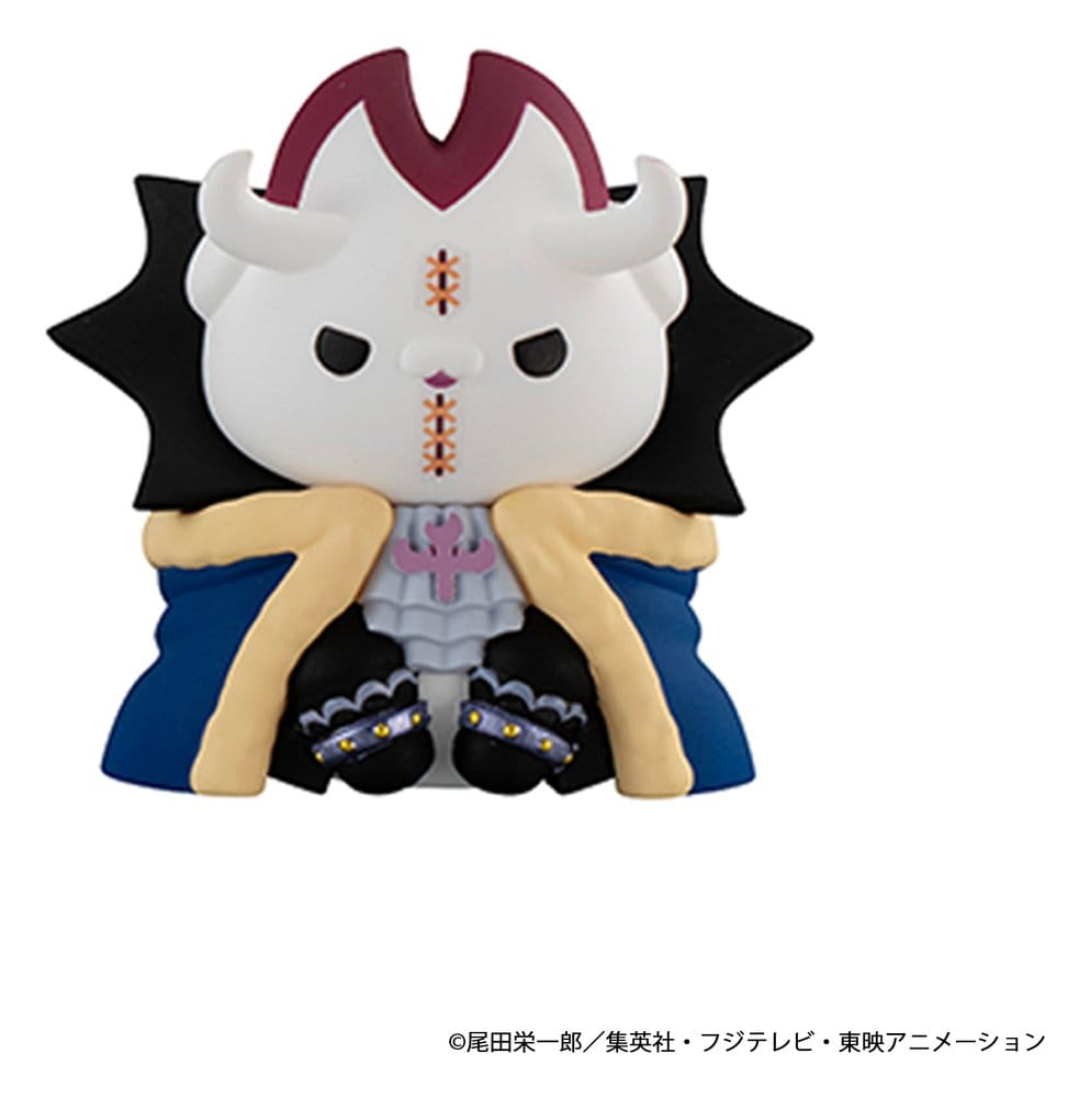 One Piece Mega Cat Project Nyan Piece Nyan! Luffy & the Seven Warlords of the Sea Minifiguren 3 cm Blind Box Display (8) (Repeat)