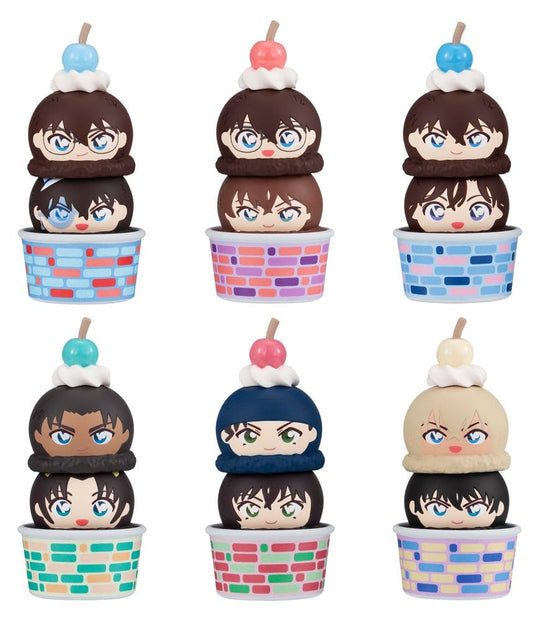 Detective Conan Tsumichen Stack up &amp; Change Minifiguren 8 cm Blind Box Sortiment (6) (with gift)