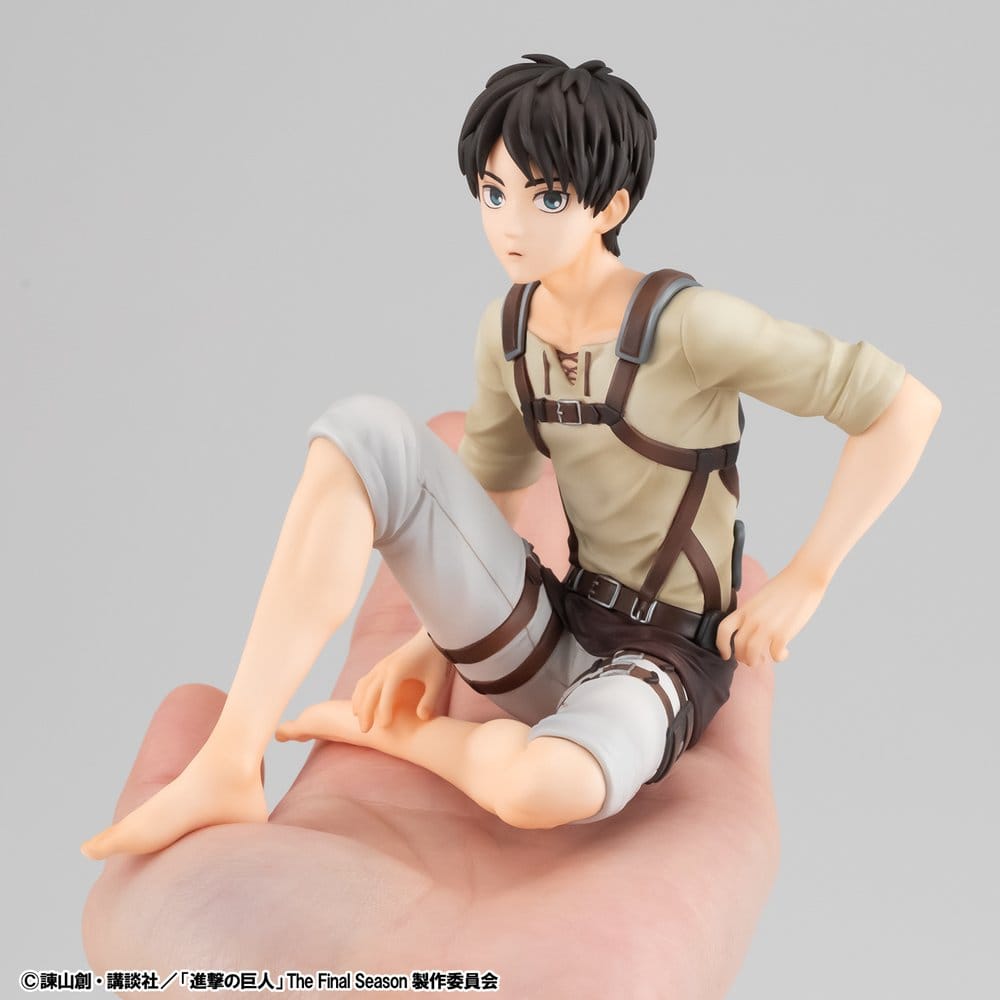 Attack on Titan G.E.M. Series PVC Figuren 2er-Pack Eren Yeager & Squad Captain Levi Palm Size