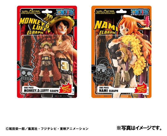 One Piece WALLSTAR PVC Figuren 2er-Pack Monkey D. Ruffy & Nami Ver. Elbaph 11 cm (with gift)